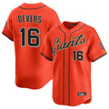 SF.Giants #16 Rafael Devers Player Orange Home Limited Jdoa Stitched Jerseys