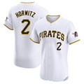 P.Pirates #2 Spencer Horwitz Player White Home Limited Elite Jdoa Stitched Jerseys