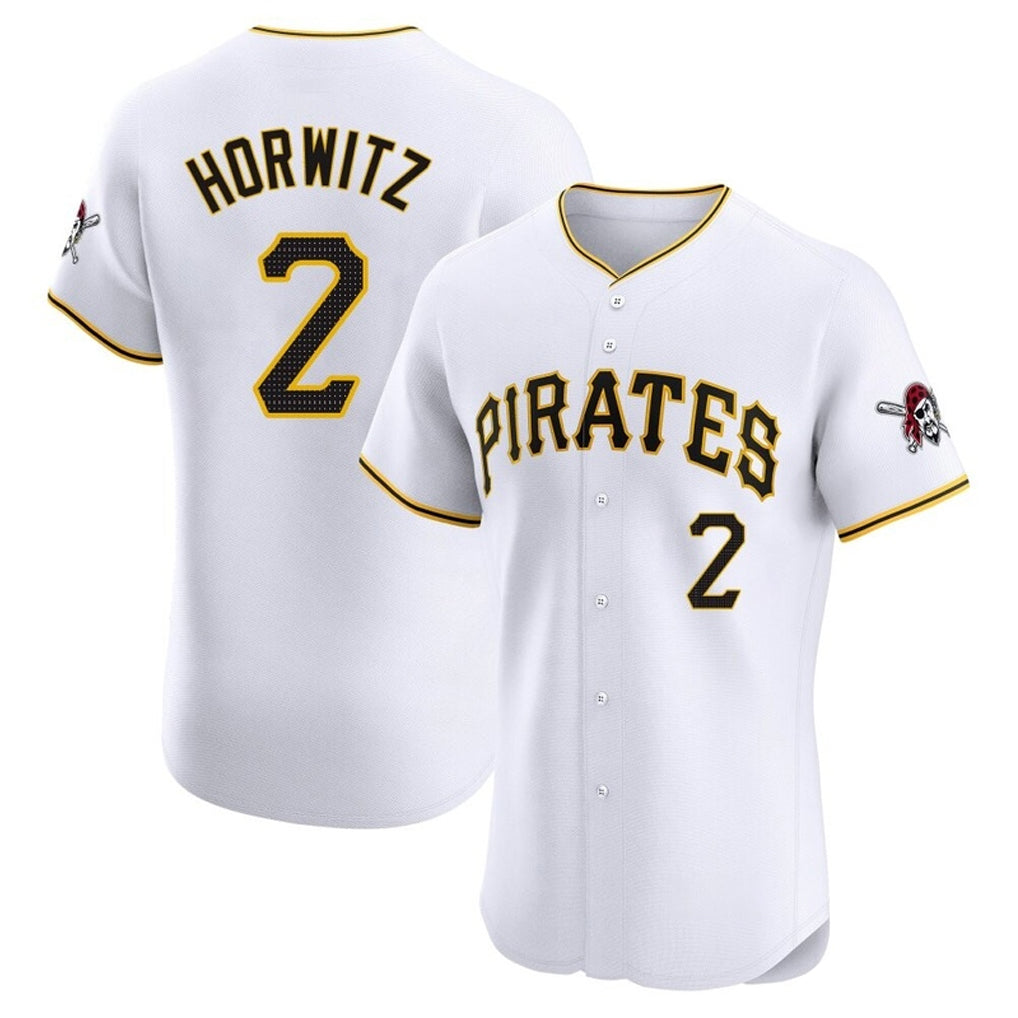 P.Pirates #2 Spencer Horwitz Player White Home Limited Elite Jdoa Stitched Jerseys