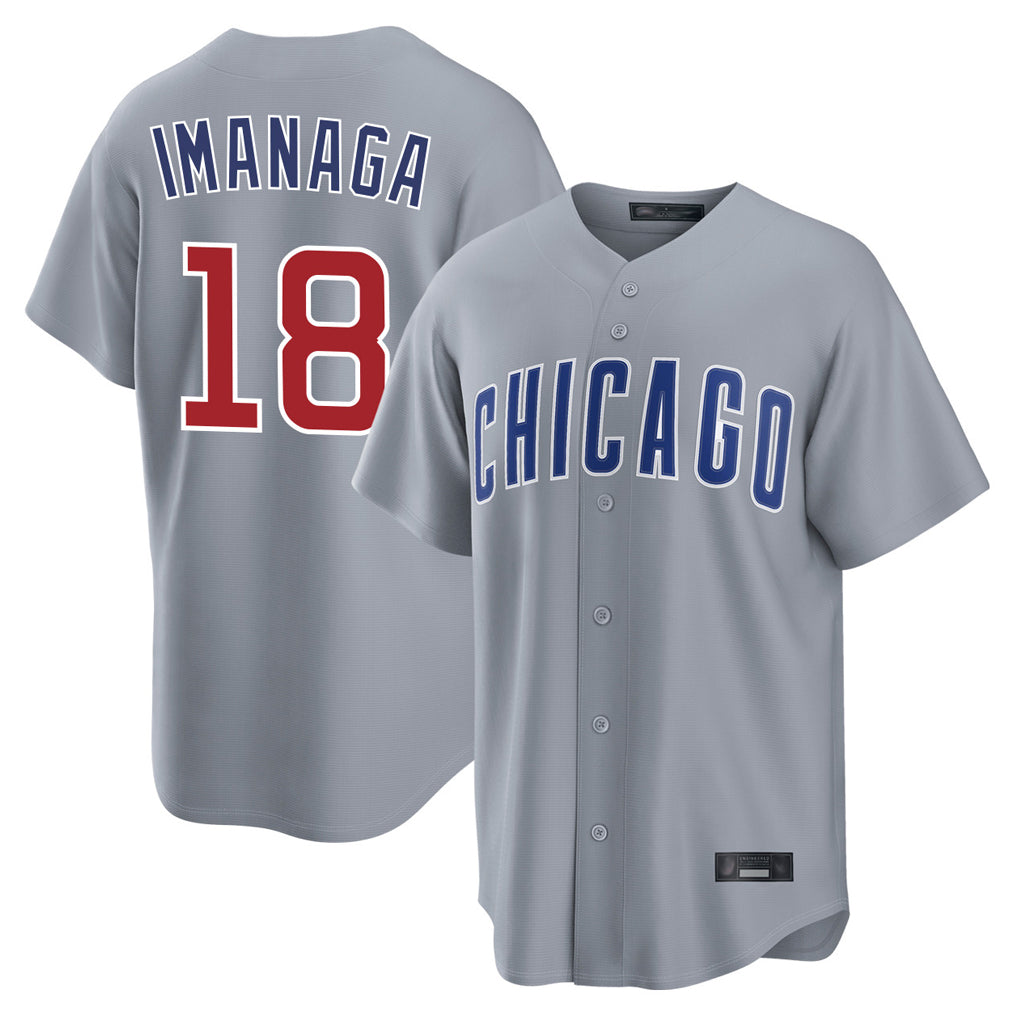 C.Cubs #18 Shota Imanaga Player Gray Home Game Jdoa Stitched Jerseys