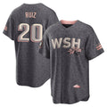 W.Nationals #20 Keibert Ruiz Player Gray City Connect Jdoa Stitched Jerseys