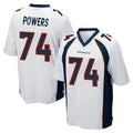 D.Broncos #74 Ben Powers Player White Game Jdoa Stitched Jerseys