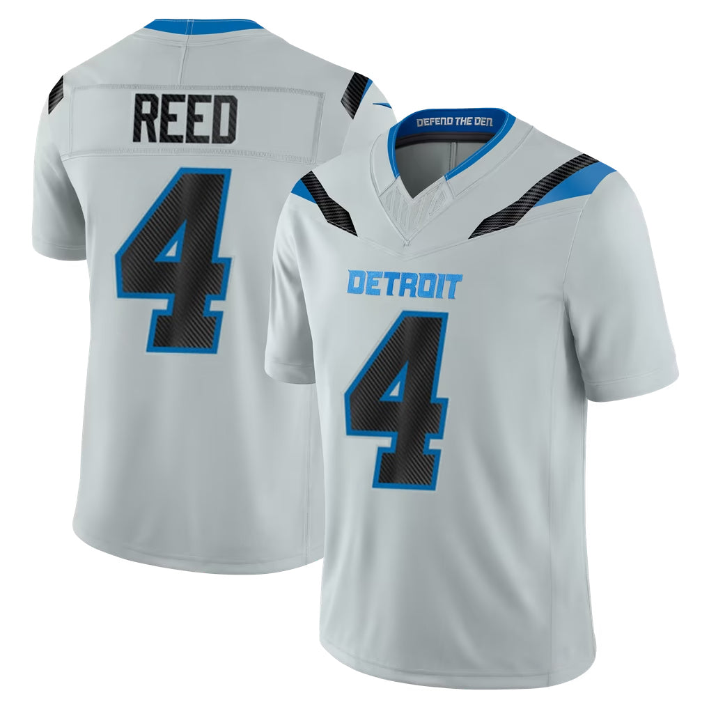 D.Lions #4 D.J. Reed Player Silver Limited 2026 Rivalries Collection Home Game Jdoa Stitched Jerseys