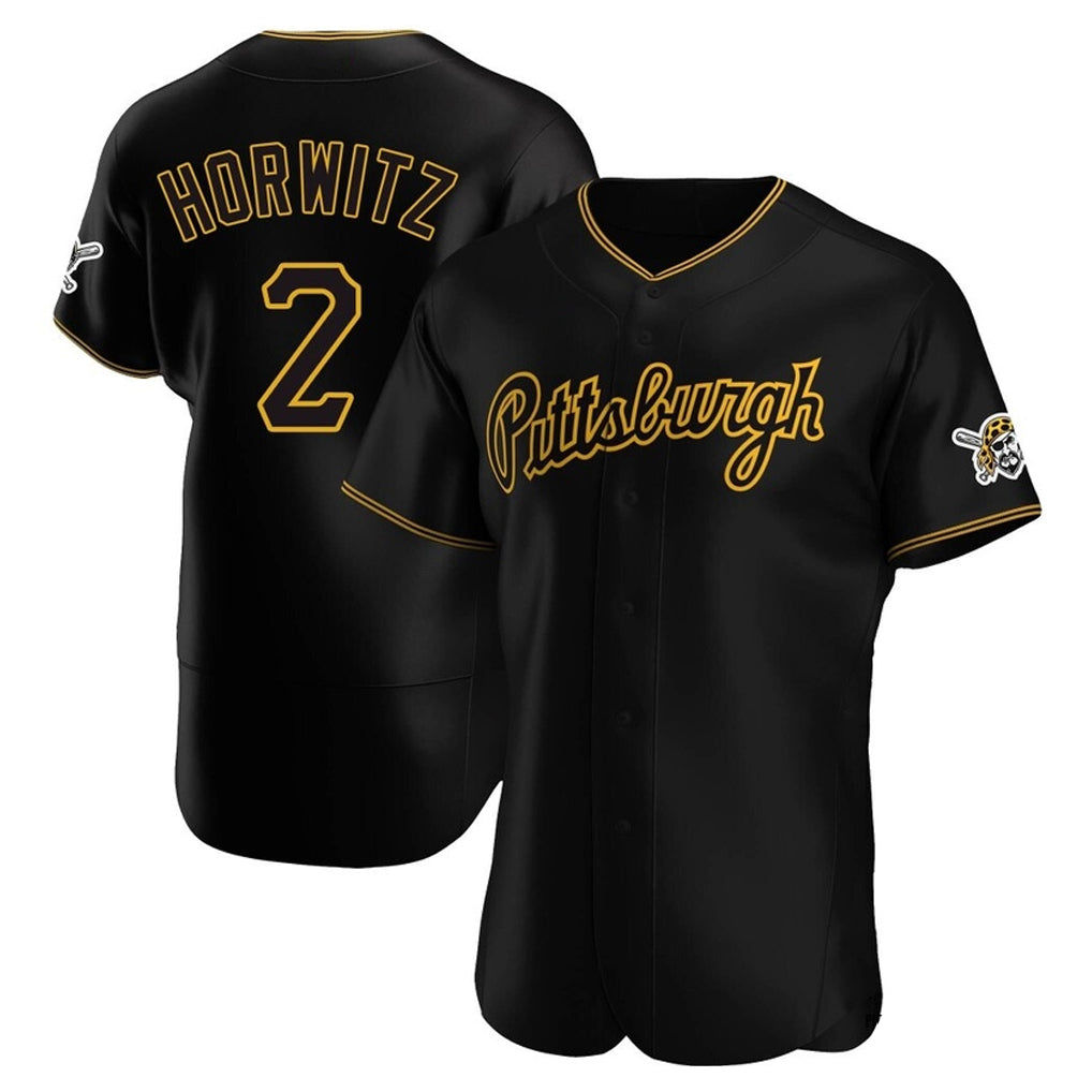 P.Pirates #2 Spencer Horwitz Player Black Home Limited Elite Jdoa Stitched Jerseys