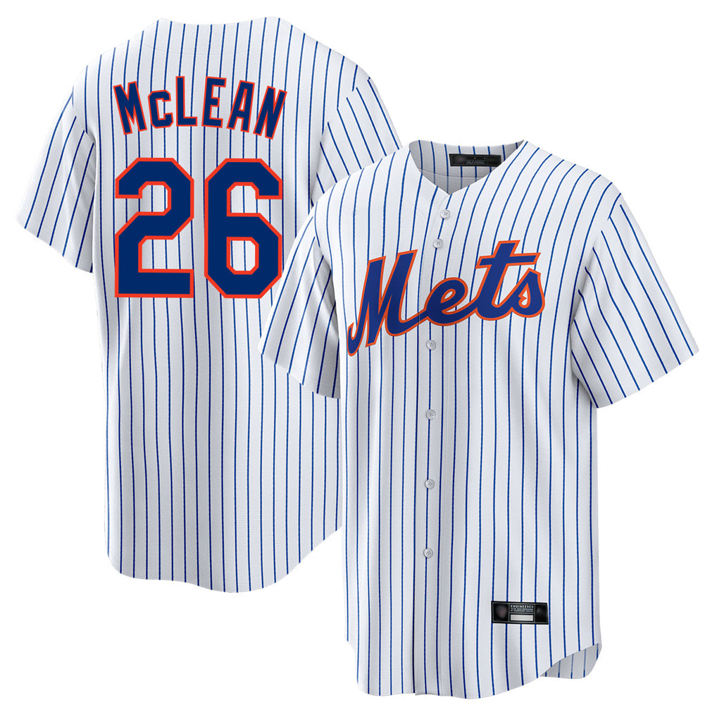 NY.Mets #26 Nolan McLean Player White Home Game Jdoa Stitched Jerseys