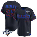 T.Blue Jays #25 Anthony Santander Player Black&Blue 2025 World Series City Connect Limited Jdoa Stitched Jerseys
