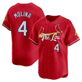 St. Louis Cardinals #4 Yadier Molina Player Red City Connect Limited Jdoa Stitched Jerseys