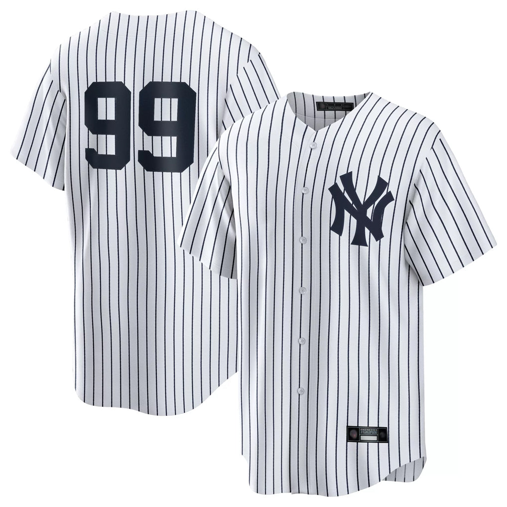 NY.Yankees #99 Aaron Judge Player White Game Home Jdoa Stitched Jerseys