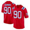 NE.Patriots #90 Christian Barmore Player Red Home Game Jdoa Stitched Jerseys