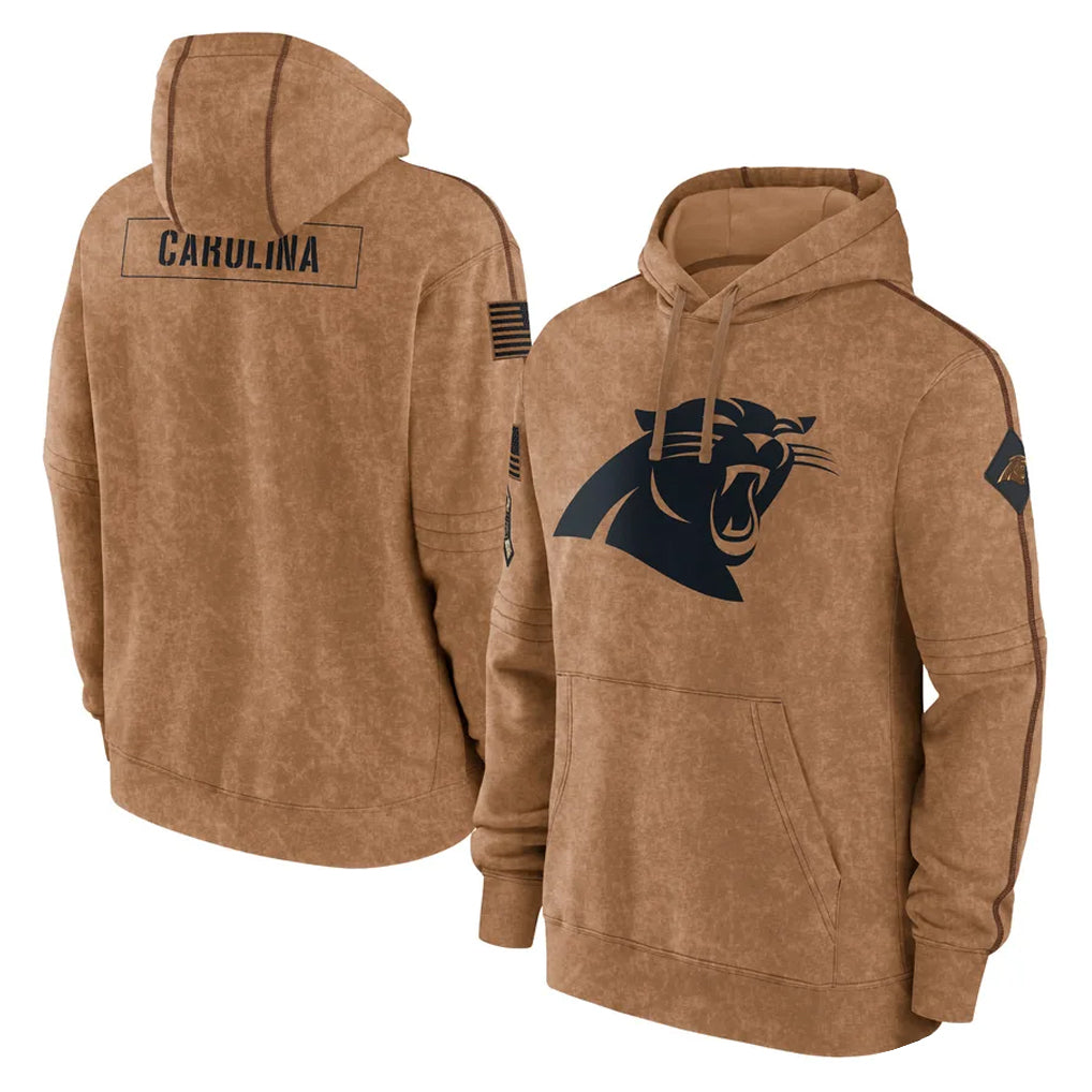 C.Panthers ## Panthers Blank Player Brown Salute to Service Hoodies Limited Jdoa Stitched Jerseys