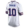 B.Bills #10 Khalil Shakir Player White Home Game Jdoa Stitched Jerseys