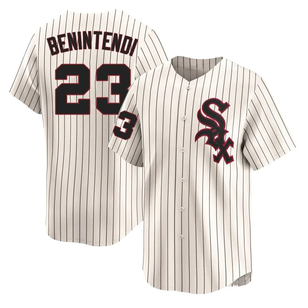 C.White Sox #23 Andrew Benintendi Player Cream Cooperstown Collection Limited Home Jdoa Stitched Jerseys