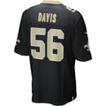 Jdoa NO.Saints #56 Demario Davis Black Game Jersey
