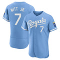 KC.Royals #7 Bobby Witt Jr. Player Light Blue Alt Limited Elite Home Jdoa Stitched Jerseys