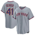NY.Mets #41 Tom Seaver Player Gray Road Home Game Jdoa Stitched Jerseys