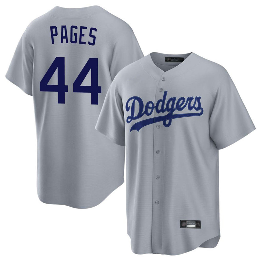 LA.Dodgers #44 Andy Pages Player Gray Game Jdoa Stitched Jerseys