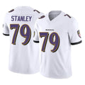 B.Ravens #79 Ronnie Stanley Player White Vapor F.U.S.E. Limited Home Game Jdoa Stitched Jerseys