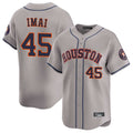 H.Astros #45 Tatsuya Imai Player Gray Home Limited Jdoa Stitched Jerseys