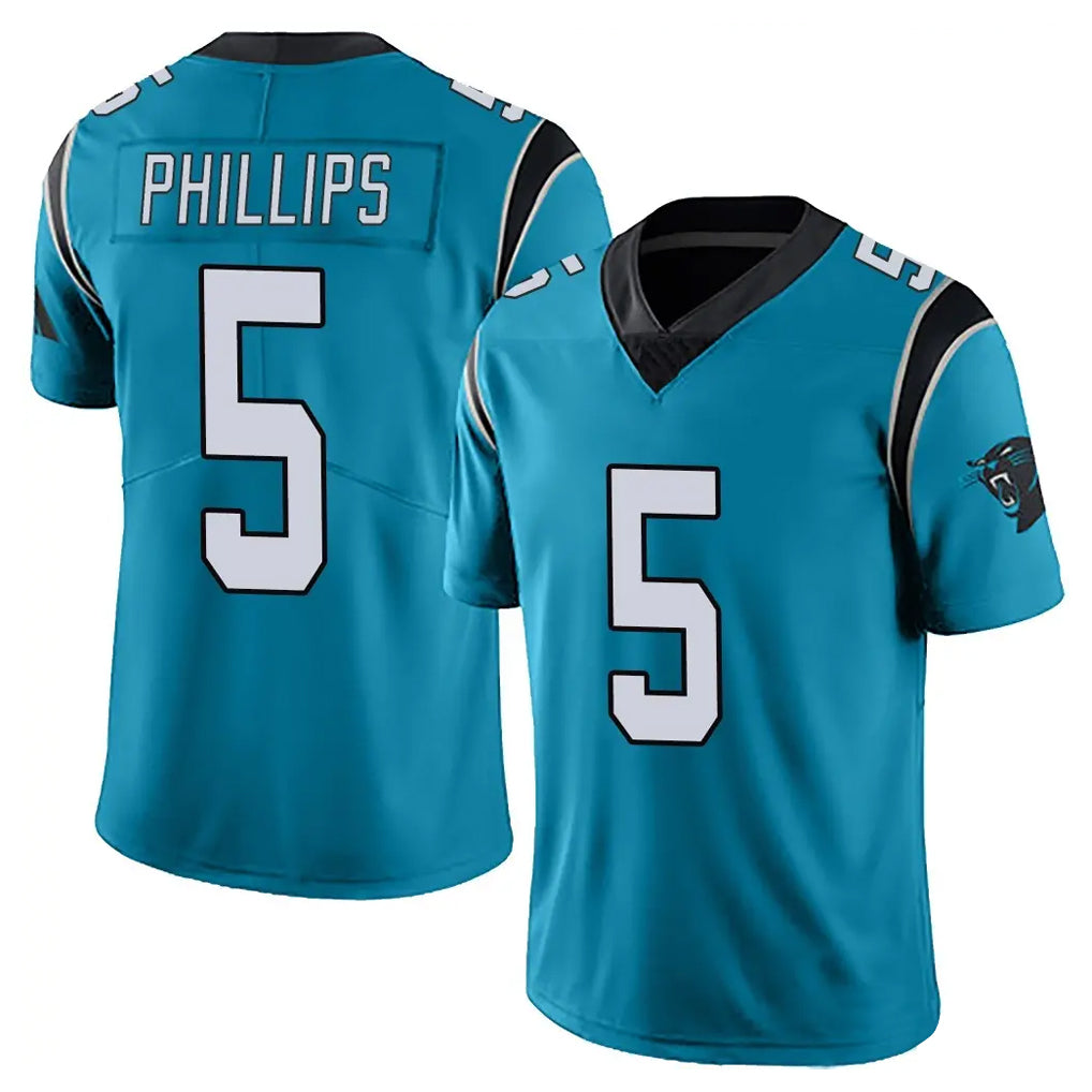 C.Panthers #5 Jaelan Phillips Player Blue Vapor Untouchable Limited Game Jdoa Stitched Jerseys
