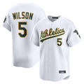 Athletics #5 Jacob Wilson Player White Limited Home Game Jdoa Stitched Jerseys