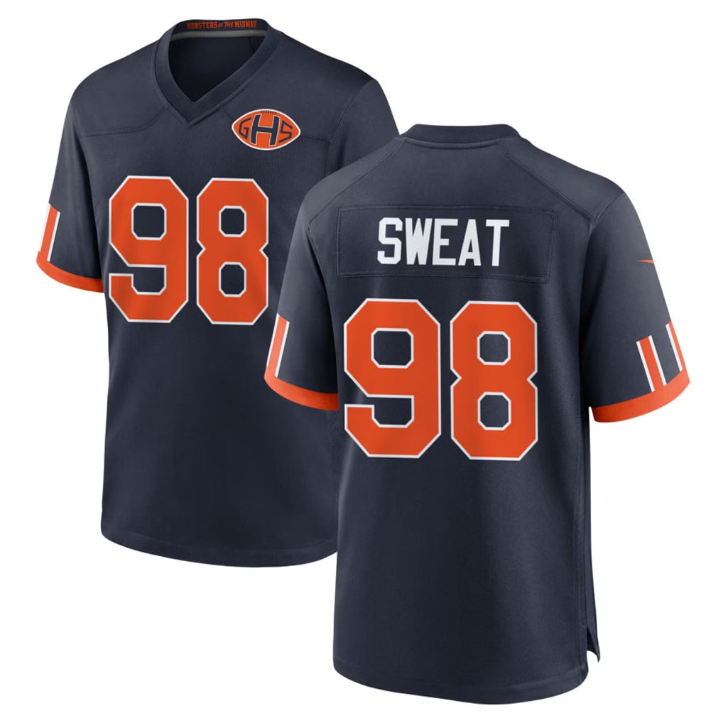 C.Bears #98 Montez Sweat Player Navy 2026 Rivalries Collection Home Game Jdoa Stitched Jerseys