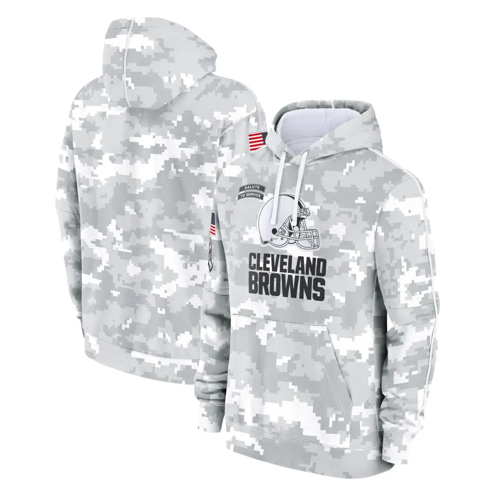 C.Browns ## Browns Blank Player Arctic Camo Salute to Service Hoodies Limited Game Jdoa Stitched Jerseys