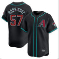 A.Diamondbacks #57 Eduardo Rodriguez Player Black Limited Home Game Jdoa Stitched Jerseys