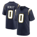 LA.Chargers #0 Daiyan Henley Player Navy Alternate Home Game Stitched Jerseys