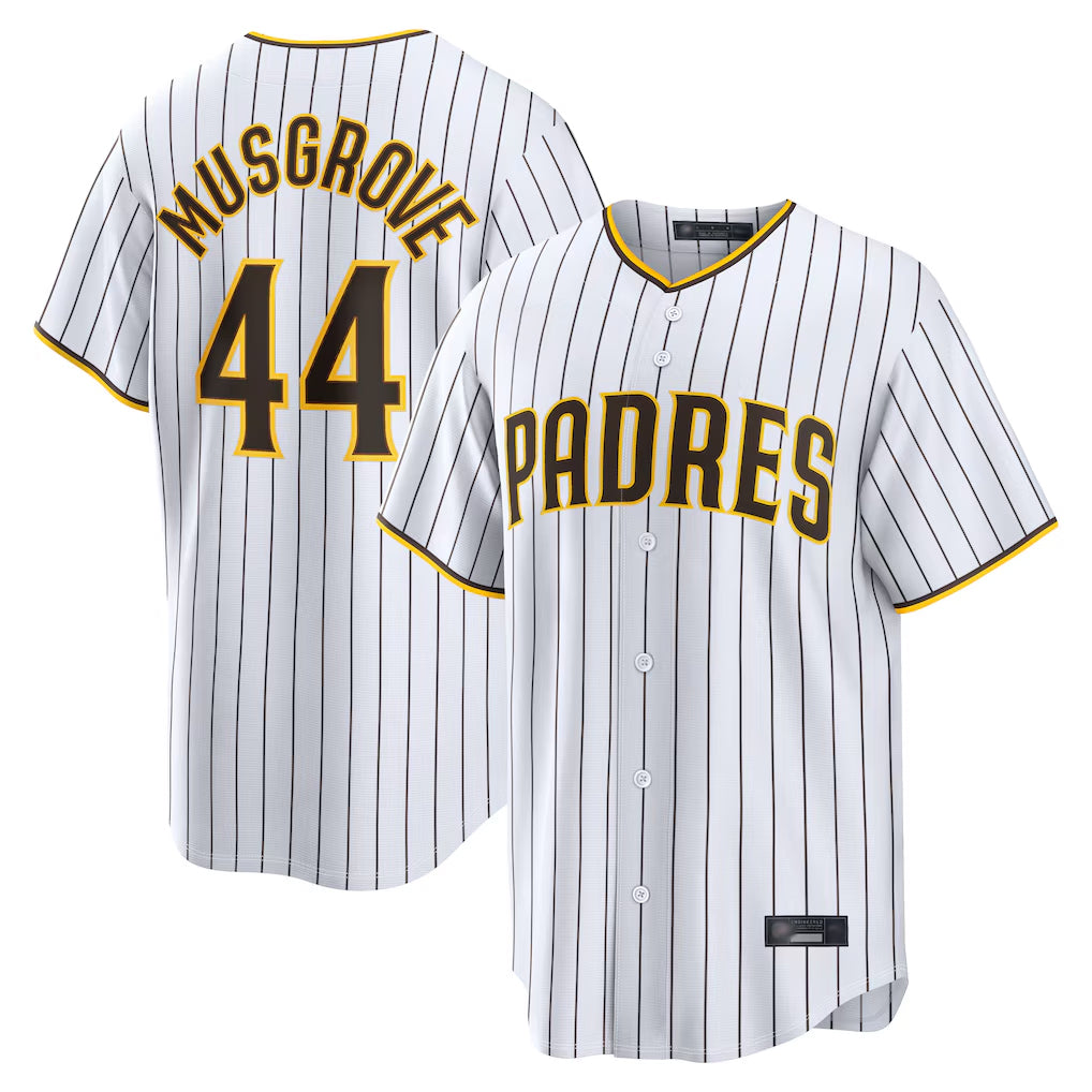 S.Diego Padres #44 Joe Musgrove Player White Home Limited Jdoa Stitched Jerseys