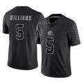 C.Browns #5 Quincy Williams Player Black Reflective Home Game Jdoa Stitched Jerseys