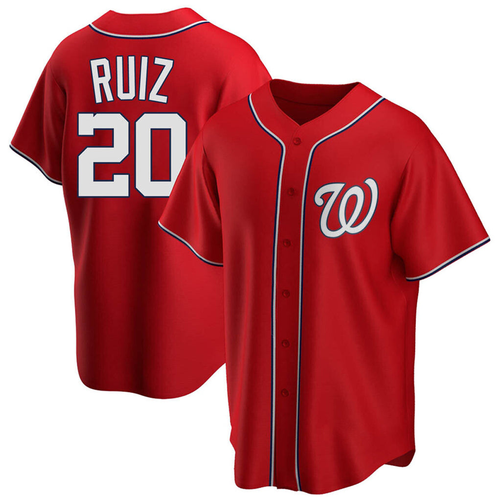 W.Nationals #20 Keibert Ruiz Player Red Home Alternate Replica Jdoa Stitched Jerseys