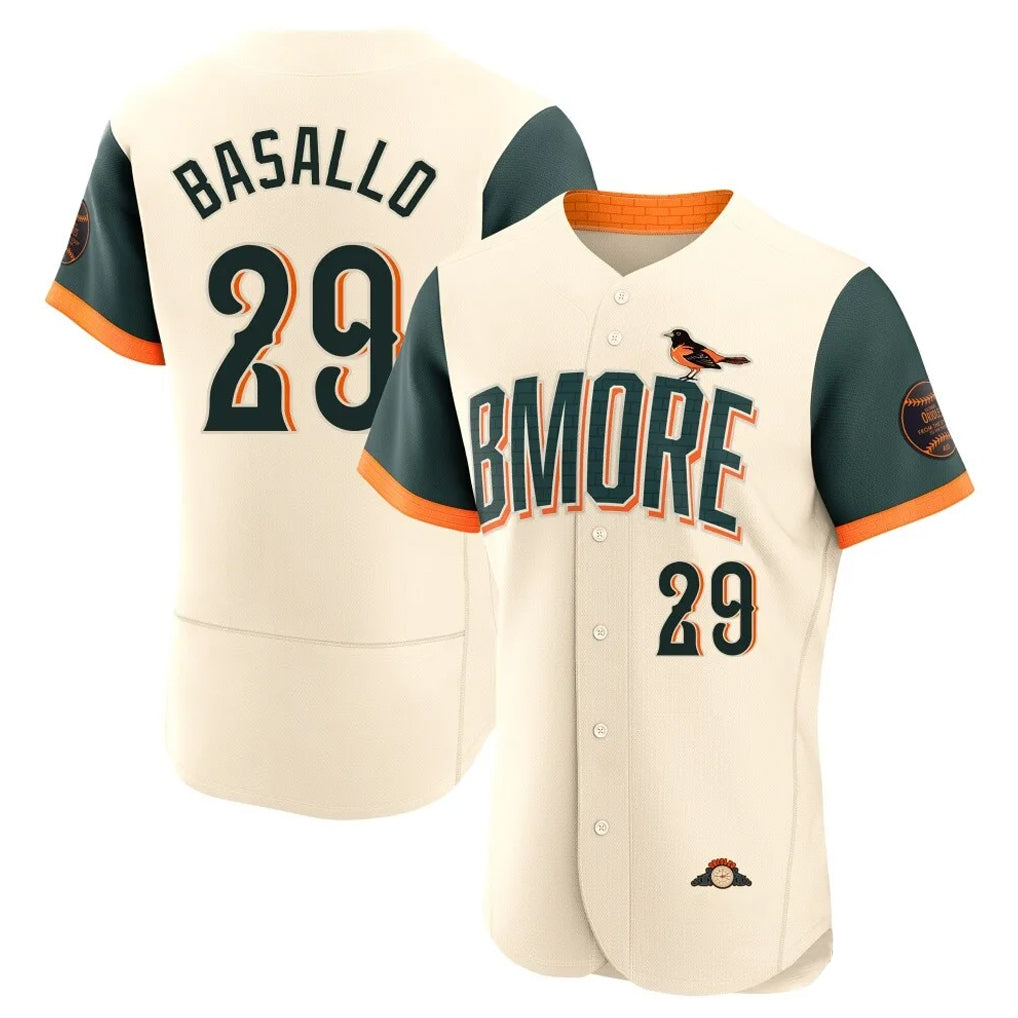 B.Orioles #29 Samuel Basallo Player Cream 2026 City Connect Limited Elite Home Game Jdoa Stitched Jerseys
