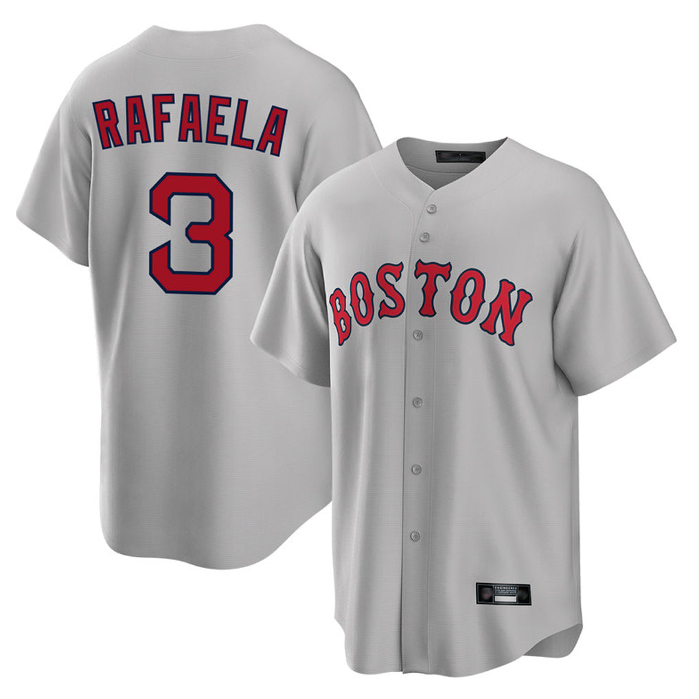 B.Red Sox #3 Ceddanne Rafaela Player Gray Road Home Game Jdoa Stitched Jerseys