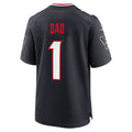 Jdoa H.Texans #1 Dad Navy Game Jersey