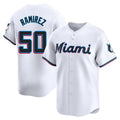 M.Marlins #50 Agustin Ramirez Player White  Home Limited Jdoa Stitched Jerseys