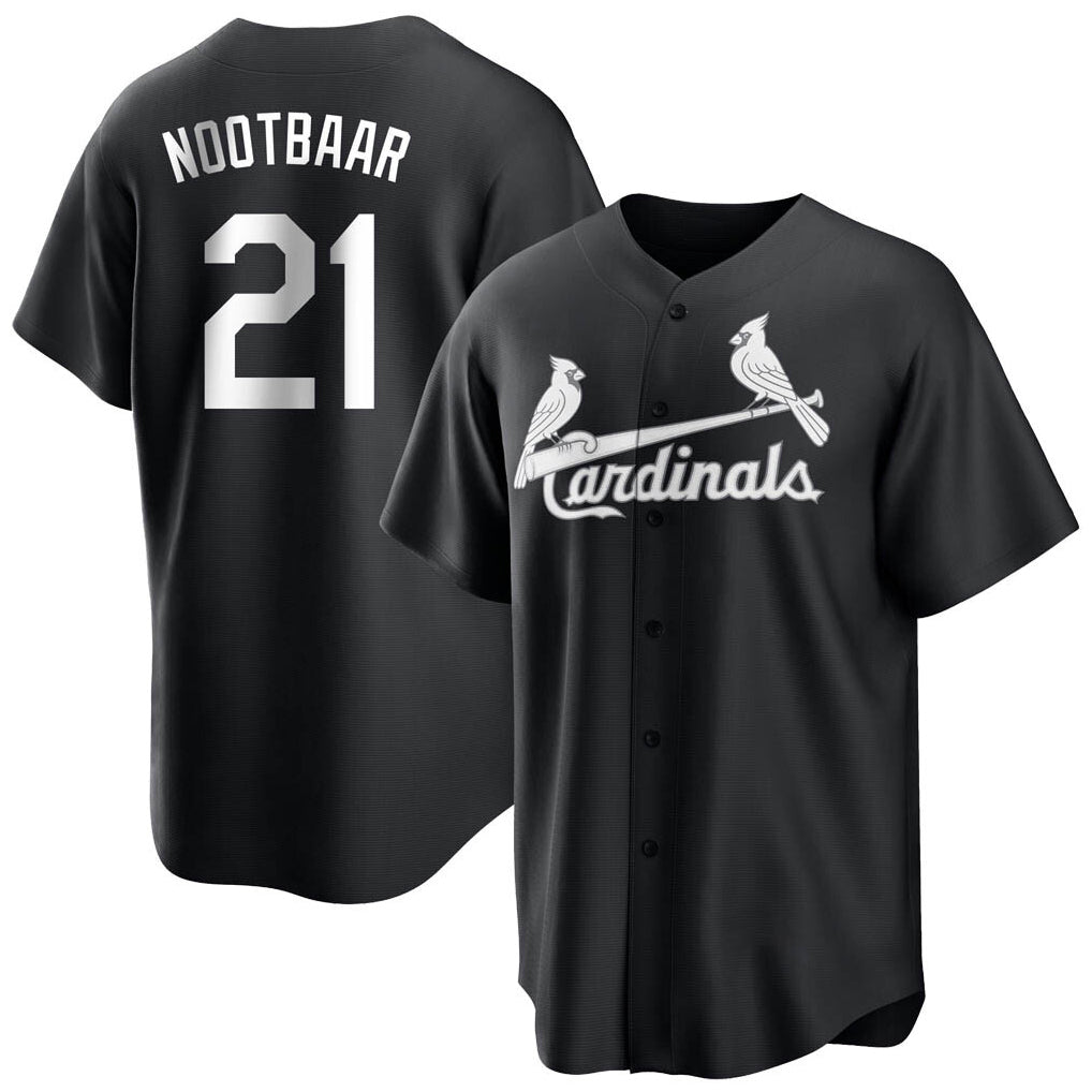 St. Louis Cardinals #21 Lars Nootbaar Player Black City Connect Home Limited Jdoa Stitched Jerseys