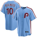 P.Phillies #10 J.T. Realmuto Player Light Blue Home Game Jdoa Stitched Jerseys