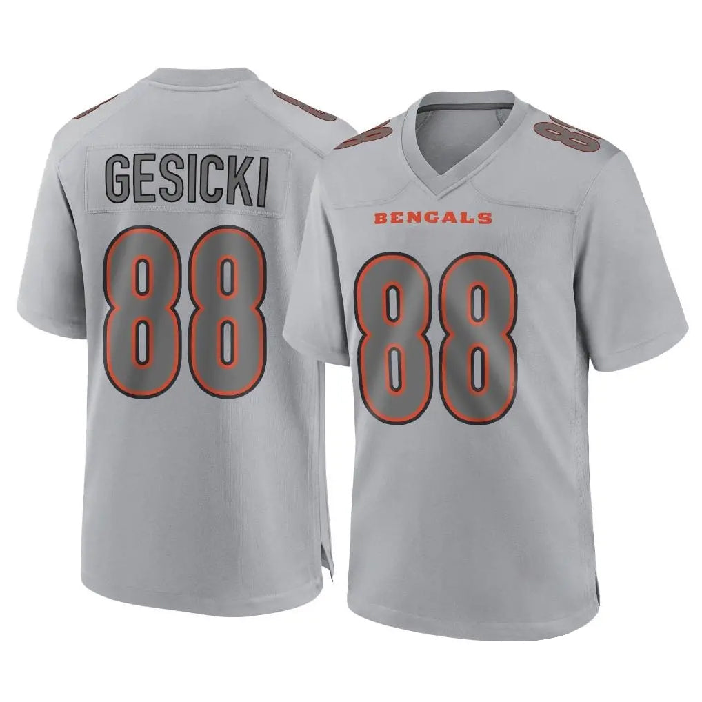 C.Bengals #88 Mike Gesicki Player Gray Atmosphere Fashion Game Jdoa Stitched Jerseys