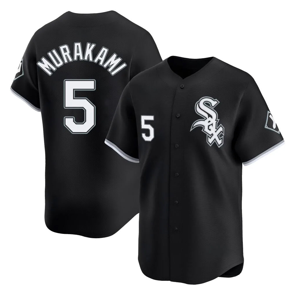 C.White Sox #5 Munetaka Murakami Player Black Limited Home Jdoa Stitched Jerseys