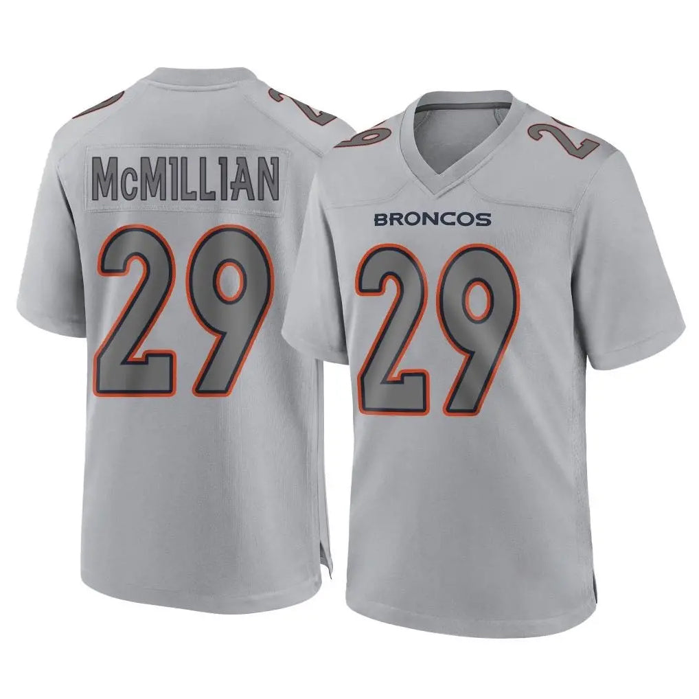 D.Broncos #29 Ja'Quan McMillian Player Gray Atmosphere Fashion Limited Game Jdoa Stitched Jerseys