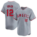 LA.Angels #12 Jorge Soler Player Gray Home Limited Jdoa Stitched Jerseys