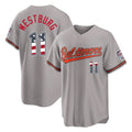 B.Orioles #11 Jordan Westburg Player Gray USA 250 Fourth of July Home Game Jdoa Stitched Jerseys