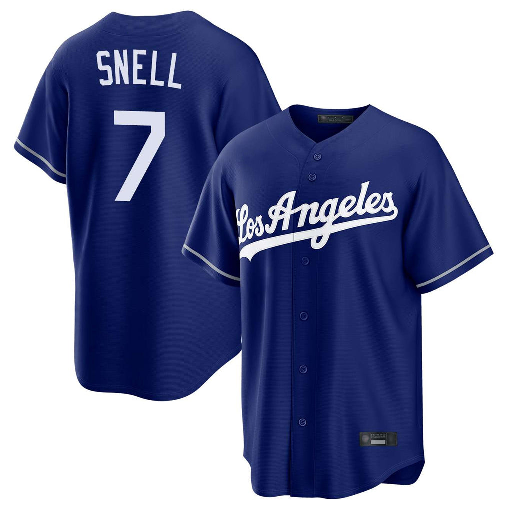 LA.Dodgers #7 Blake Snell Player Royal Game Jdoa Stitched Jerseys