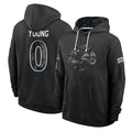 LA.Rams #0 Byron Young Player 2026 Black Logo Pullover Hoodies Limited Game Jdoa Stitched Jerseys