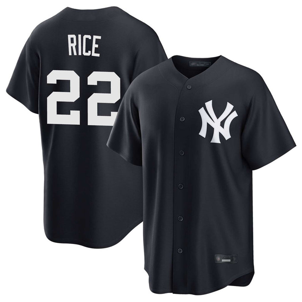 NY.Yankees #22 Ben Rice Player Navy Game Home Jdoa Stitched Jerseys