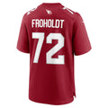 Jdoa A.Cardinals #72 Hjalte Froholdt Cardinal Team Game Jersey