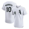 C.White Sox #10 Chase Meidroth Player White Stripe Limited Elite Home Jdoa Stitched Jerseys