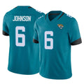 J.Jaguars #6 Antonio Johnson Player Teal Vapor F.U.S.E. Limited Home Game Jdoa Stitched Jerseys
