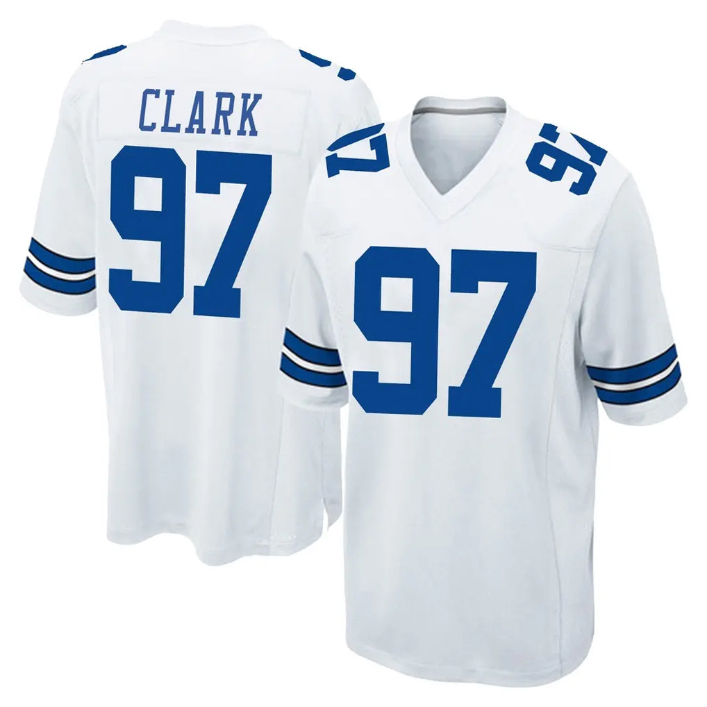 D.Cowboys #97 Kenny Clark Player White Home Game Jdoa Stitched Jerseys
