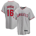 LA.Angels #16 Yusei Kikuchi Player Gray Home Game Jdoa Stitched Jerseys